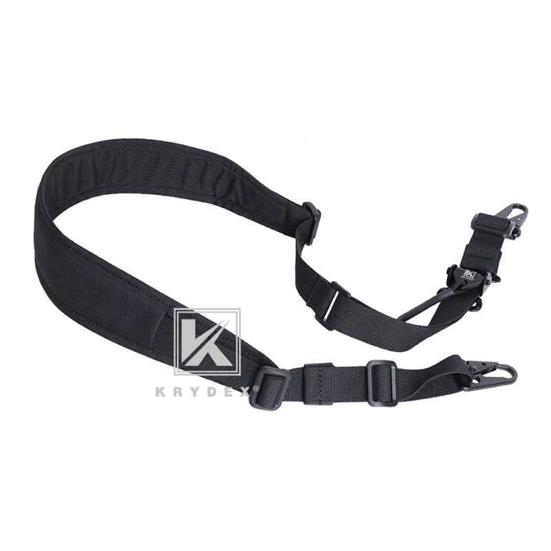 KRYDEX Tactical Rifle Sling Strap 2 Point / 1 Point 2.25" Modular Removable Padded - OutdoorExplorersKit