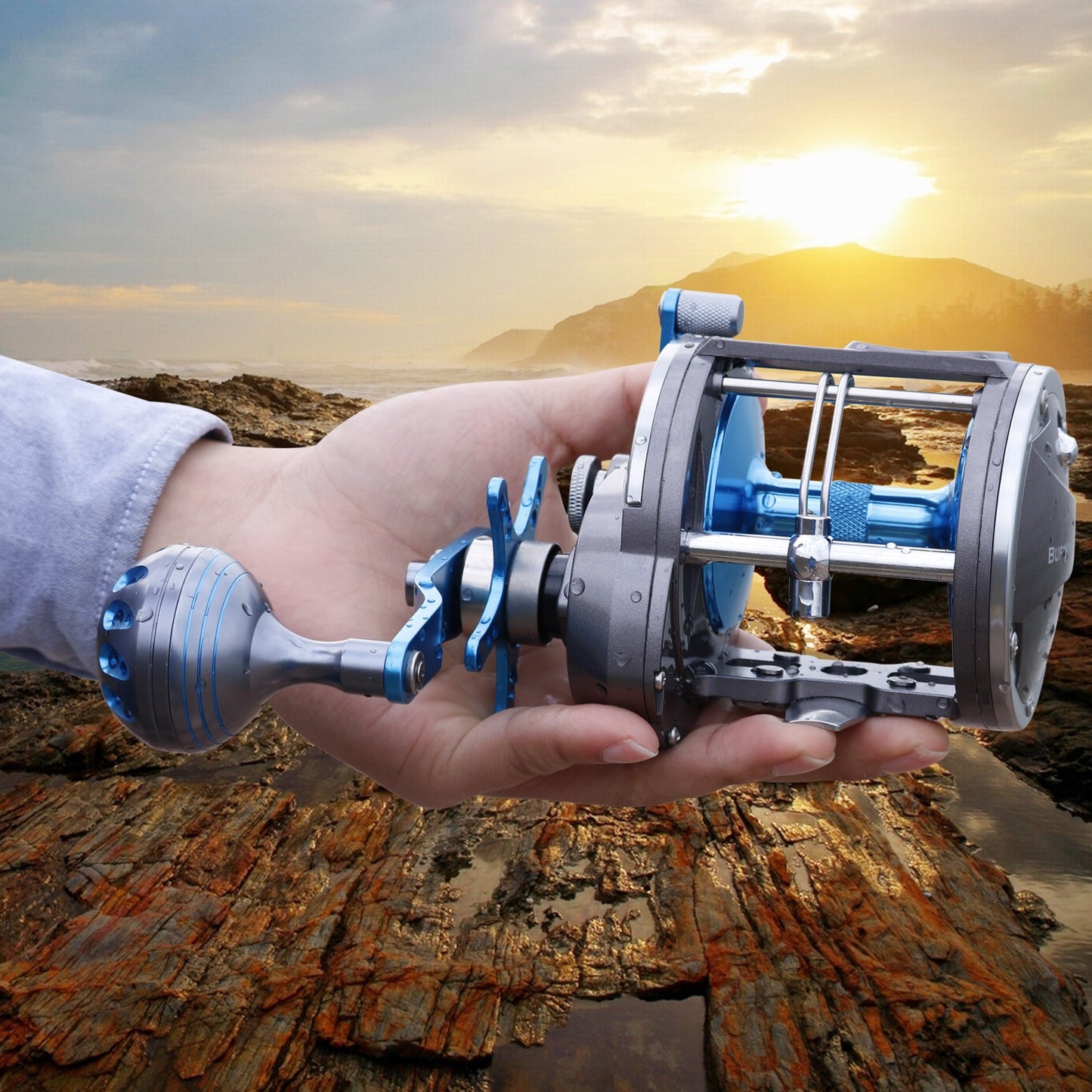 Sougayilang Rolling Reel Saltwater Level Wind Reels 40Lb Drag - OutdoorExplorersKit