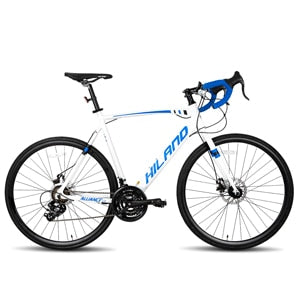 Hiland Aluminum Road Bicycle, 21 speeds Racing Bike, Disc Brake with 700C Wheels for Men - OutdoorExplorersKit