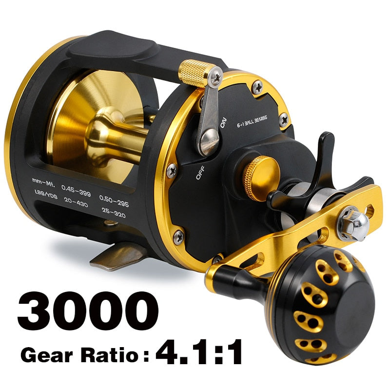 Sougayilang Rolling Reel Saltwater Level Wind Reels 40Lb Drag - OutdoorExplorersKit