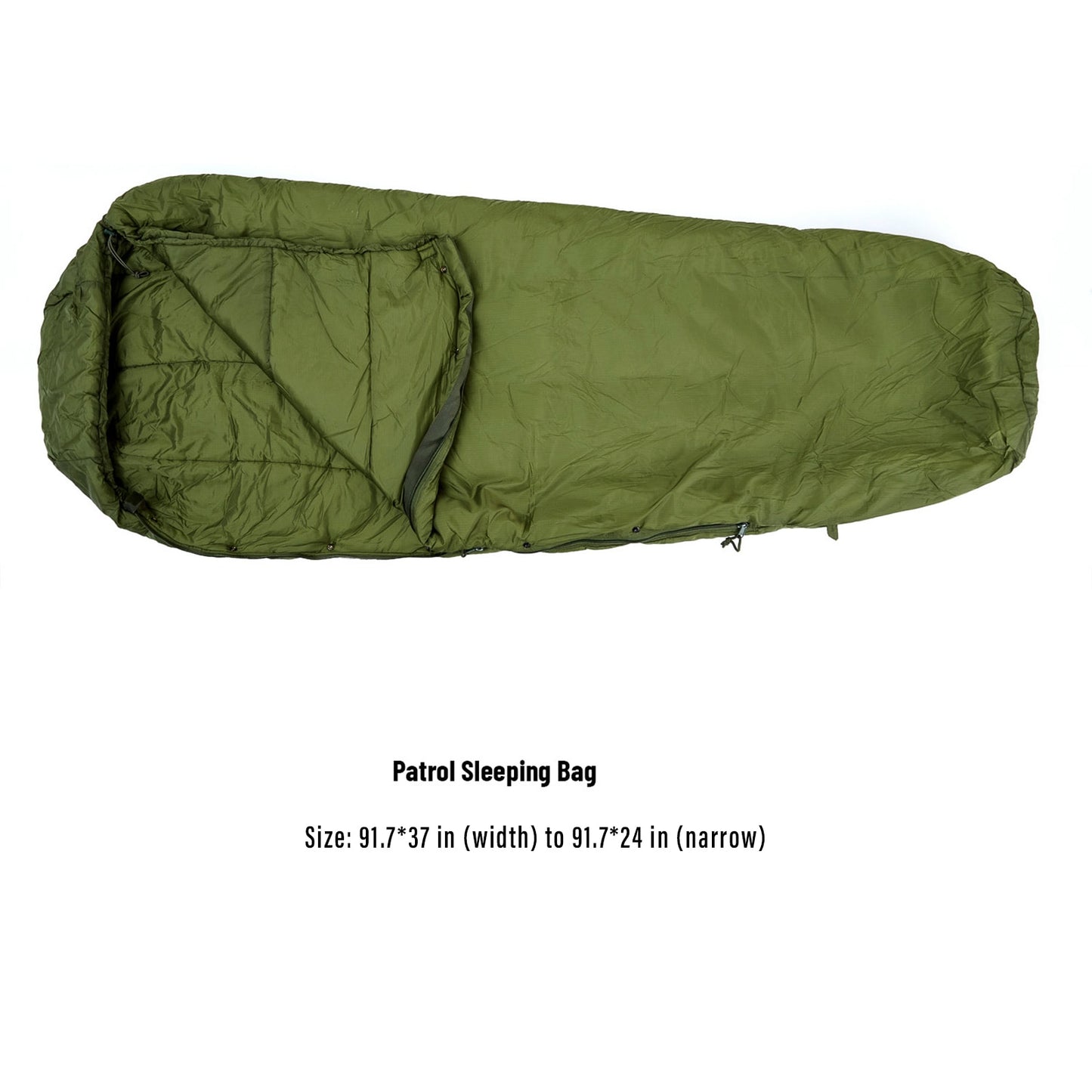 Akmax Army Military Style Modular Sleeping Bags, Multi Layered with Bivy Cover for All Season - OutdoorExplorersKit