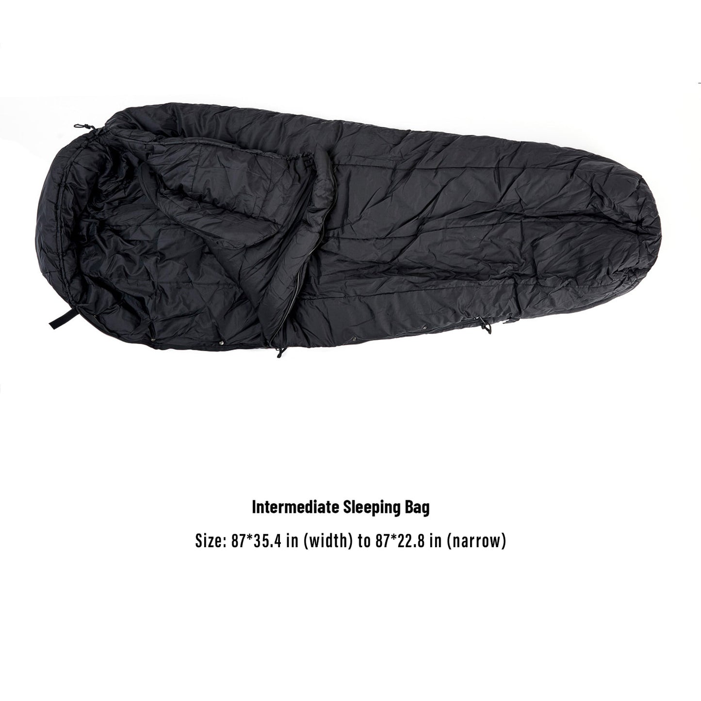 Akmax Army Military Style Modular Sleeping Bags, Multi Layered with Bivy Cover for All Season - OutdoorExplorersKit