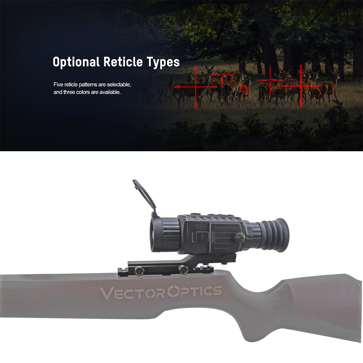Owlset 1x35&1x50mm Thermal Image Scope 3-IN-1:Riflescope/Monocular+Clip on With OLED Display Built-in 64G Storage IP67 - OutdoorExplorersKit