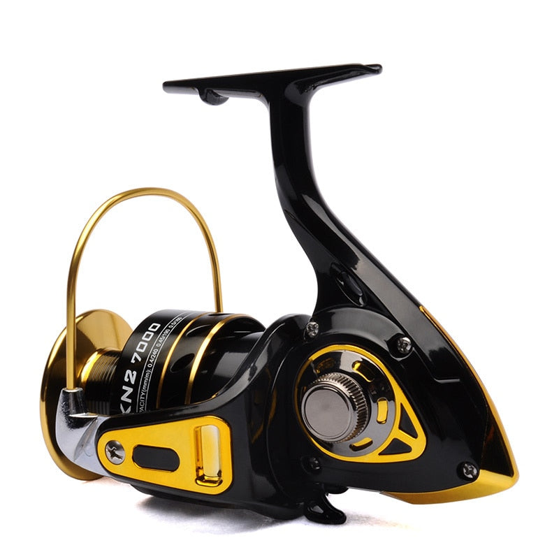 2022 NEW Boat spinning reel 7000 11BB Black/Gold saltwater/freshwater - OutdoorExplorersKit