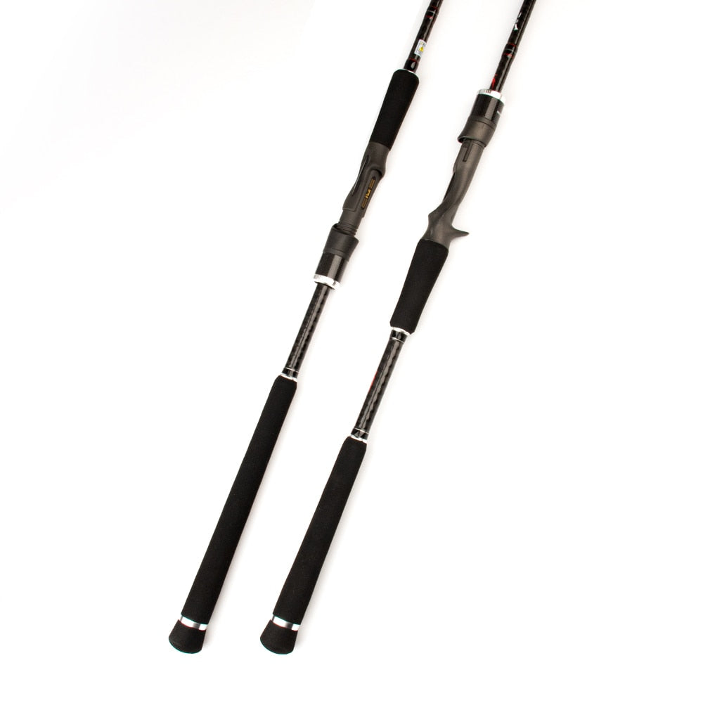 KUYING Pirate 2.58m 8'6" Carbon Casting Spinning M Medium Lure Fishing Rod Fish Cane Pole FUJI Medium-Fast Action Far Casting - OutdoorExplorersKit