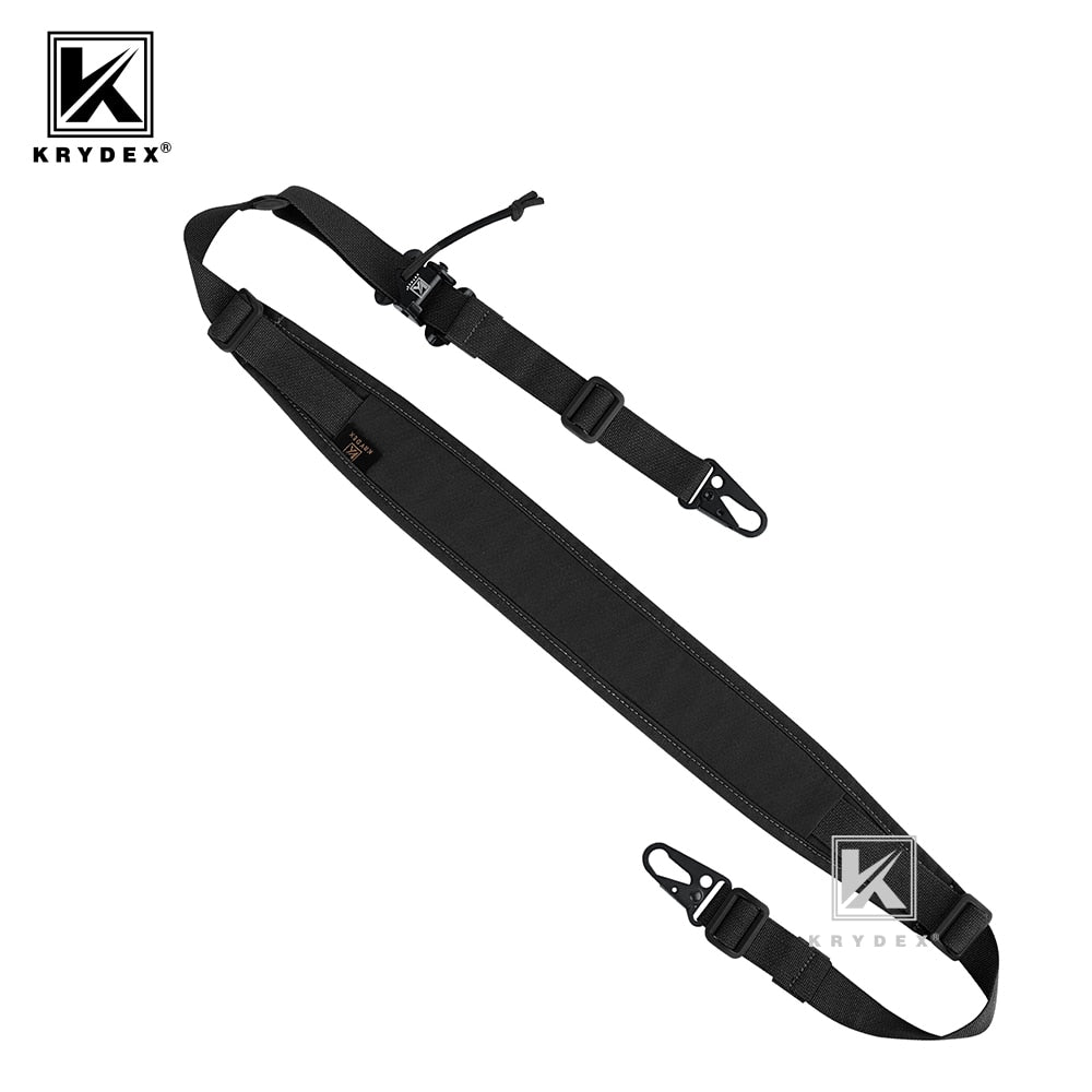 KRYDEX Tactical Rifle Sling Strap 2 Point / 1 Point 2.25" Modular Removable Padded - OutdoorExplorersKit