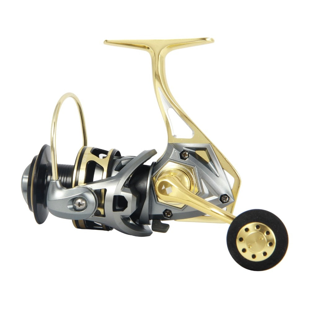 Angler Dream Saltwater Sea Fishing Spinning Reels 5.2:1 Ratio Max Drag 20kg CNC Metal Spinning Fishing Reels Size 2500-5000 - OutdoorExplorersKit