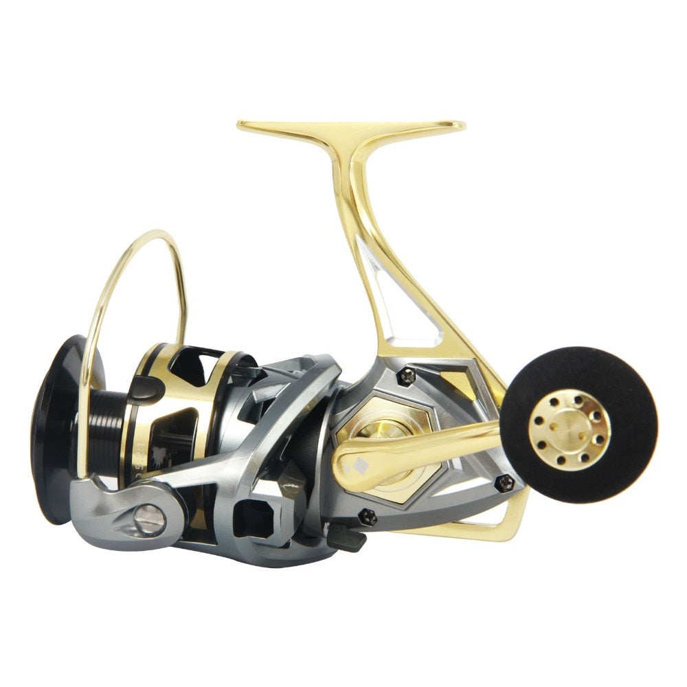 Angler Dream Saltwater Sea Fishing Spinning Reels 5.2:1 Ratio Max Drag 20kg CNC Metal Spinning Fishing Reels Size 2500-5000 - OutdoorExplorersKit