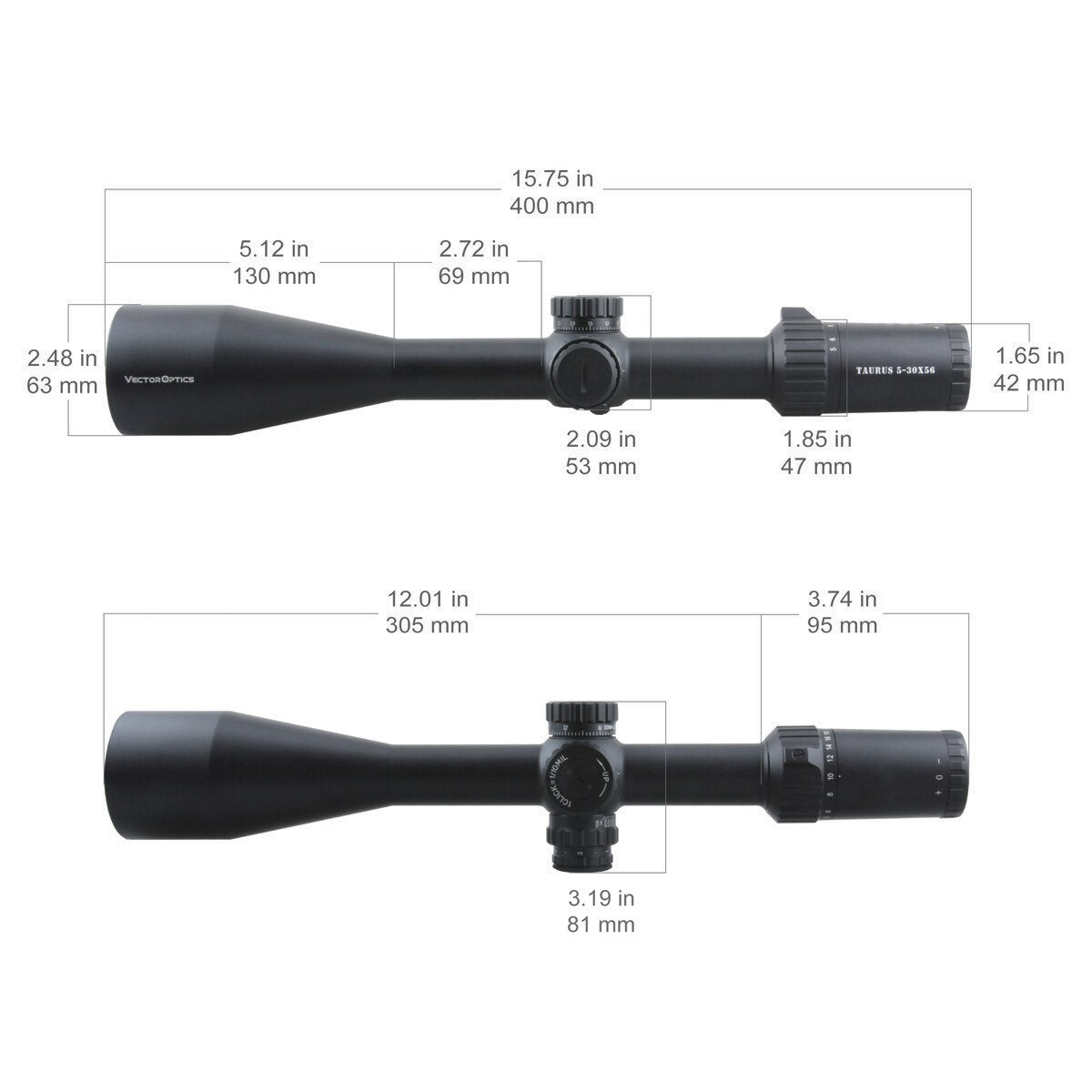 Vector Optics Taurus 5-30x56 First Focal Plane Riflescope