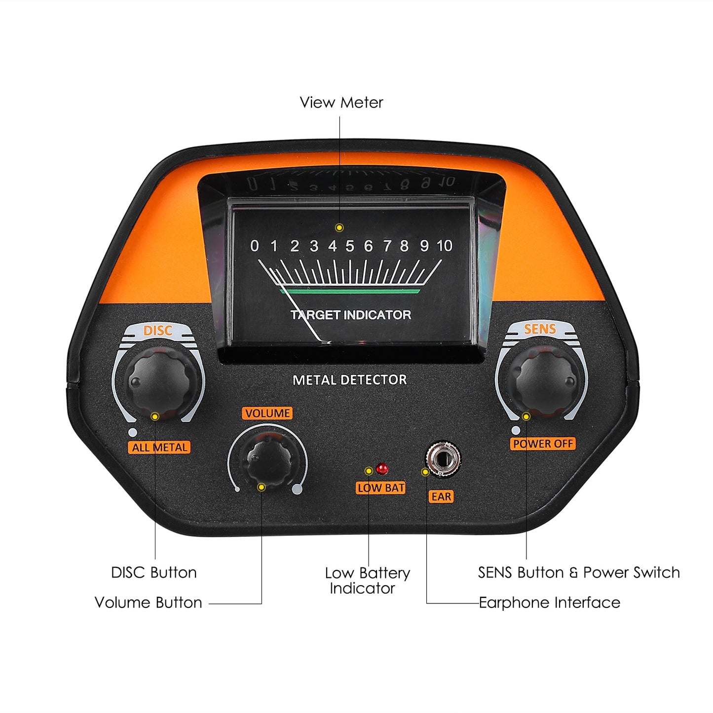 KKMOON MD GC-1016A Professional Underground Metal Detector