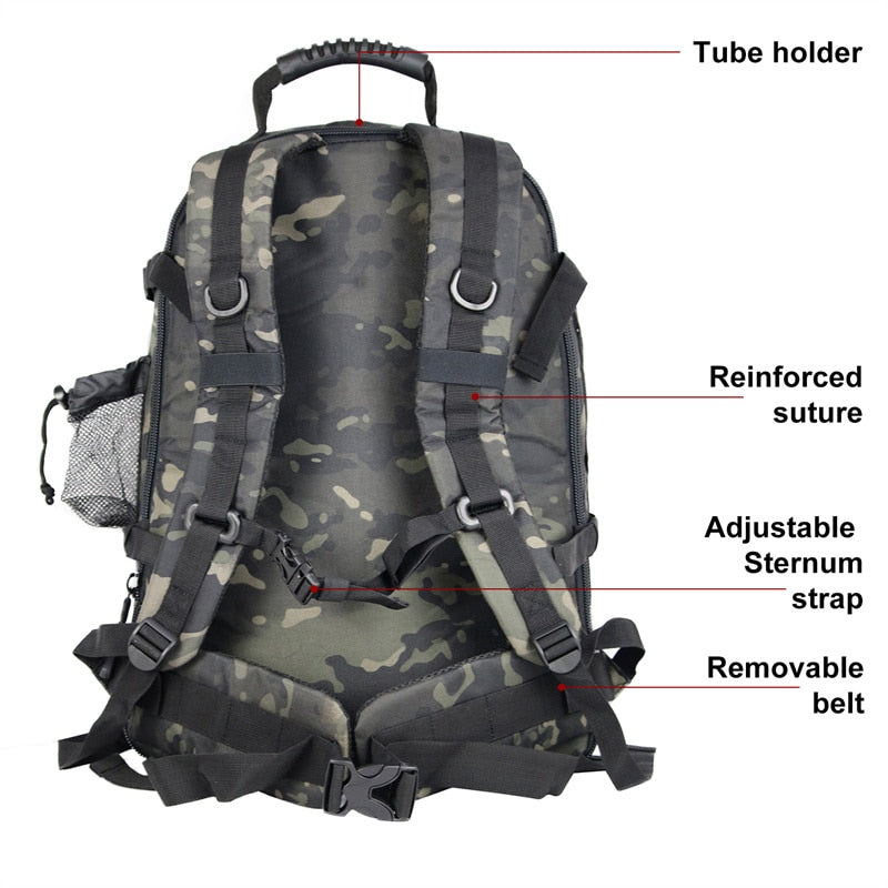 60L Military Tactical Army Rucksack Backpack - OutdoorExplorersKit