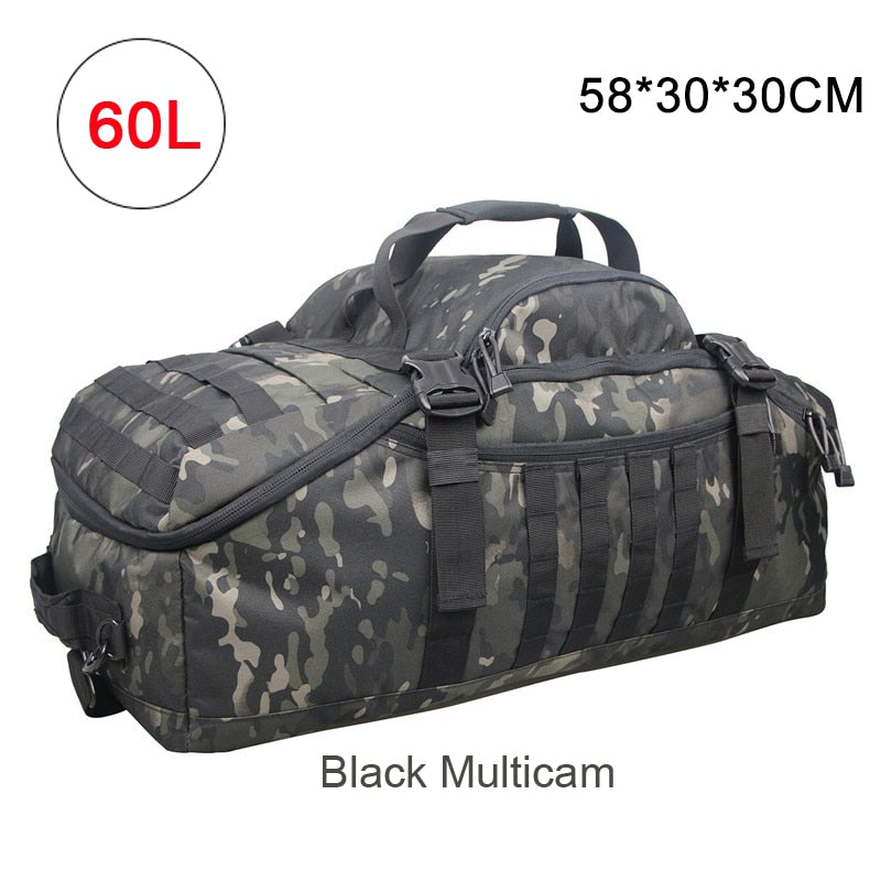 40L 60L 80L Men Army Sport Gym Bag Military Tactical Waterproof Backpack - OutdoorExplorersKit