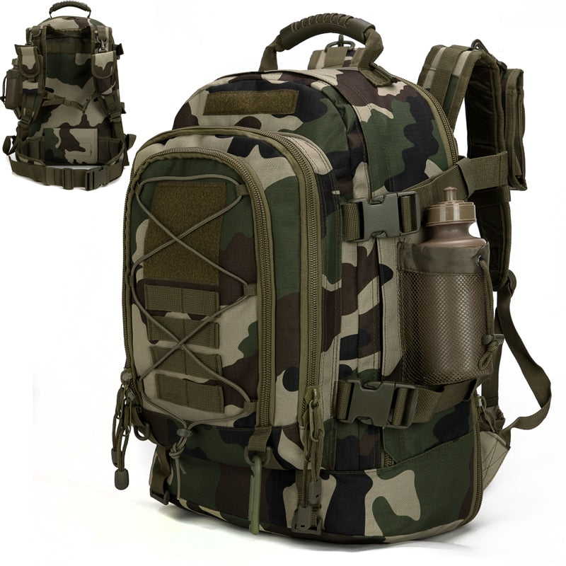 60L Military Tactical Army Rucksack Backpack - OutdoorExplorersKit