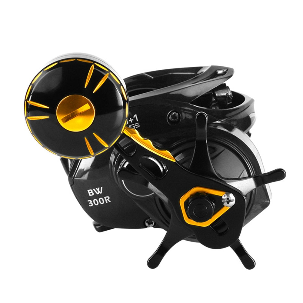 Carbon Fiber Baitcasting Reel 6+1BB Spinning Reel Saltwater High Speed 6.3: 1 Gear Ratio Magnetic Brake System - OutdoorExplorersKit