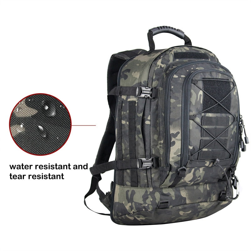 60L Military Tactical Army Rucksack Backpack - OutdoorExplorersKit