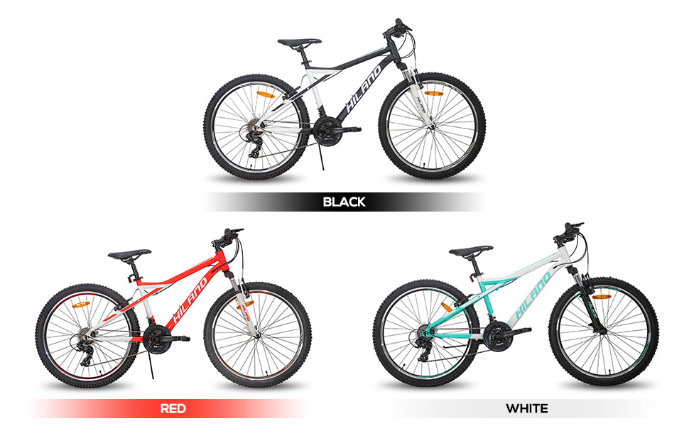 Hiland 26 inch Womens and Youths Mountain Bike, 21 Speed with Suspension Fork - OutdoorExplorersKit