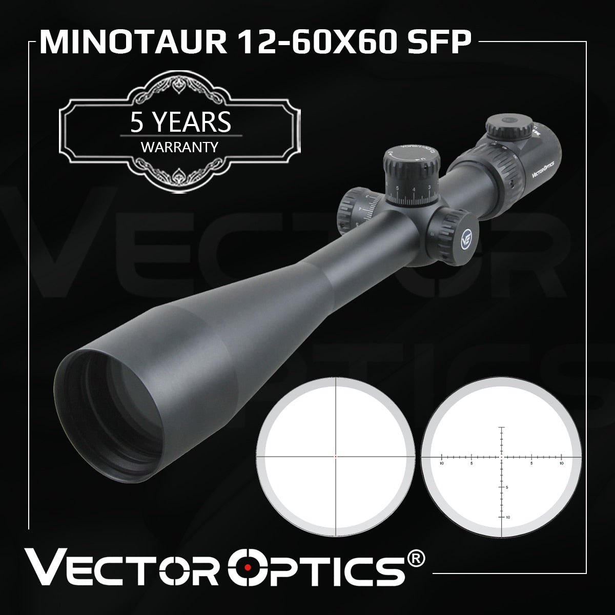 Vector Optics Minotaur 12-60x60 Hunting Rifle Scope - OutdoorExplorersKit