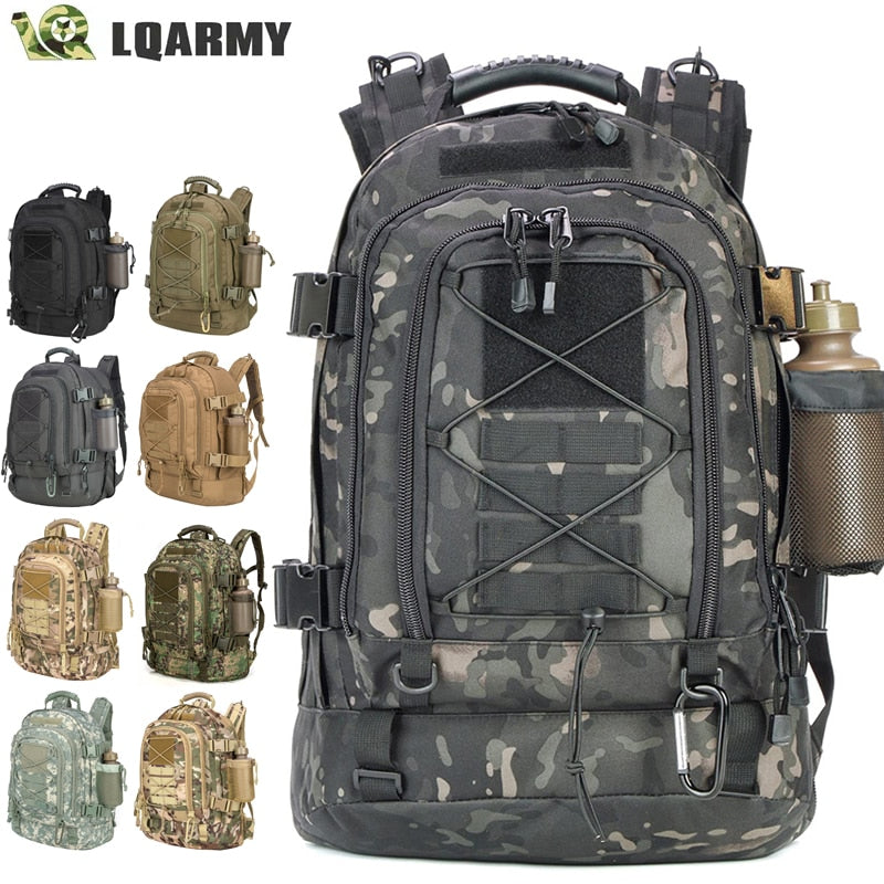 60L Military Tactical Army Rucksack Backpack - OutdoorExplorersKit